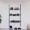 Rangement Chaussures Filaire et Mural 60 cm Noir N°2