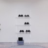 Rangement Chaussures Filaire et Mural 60 cm Blanc N°5